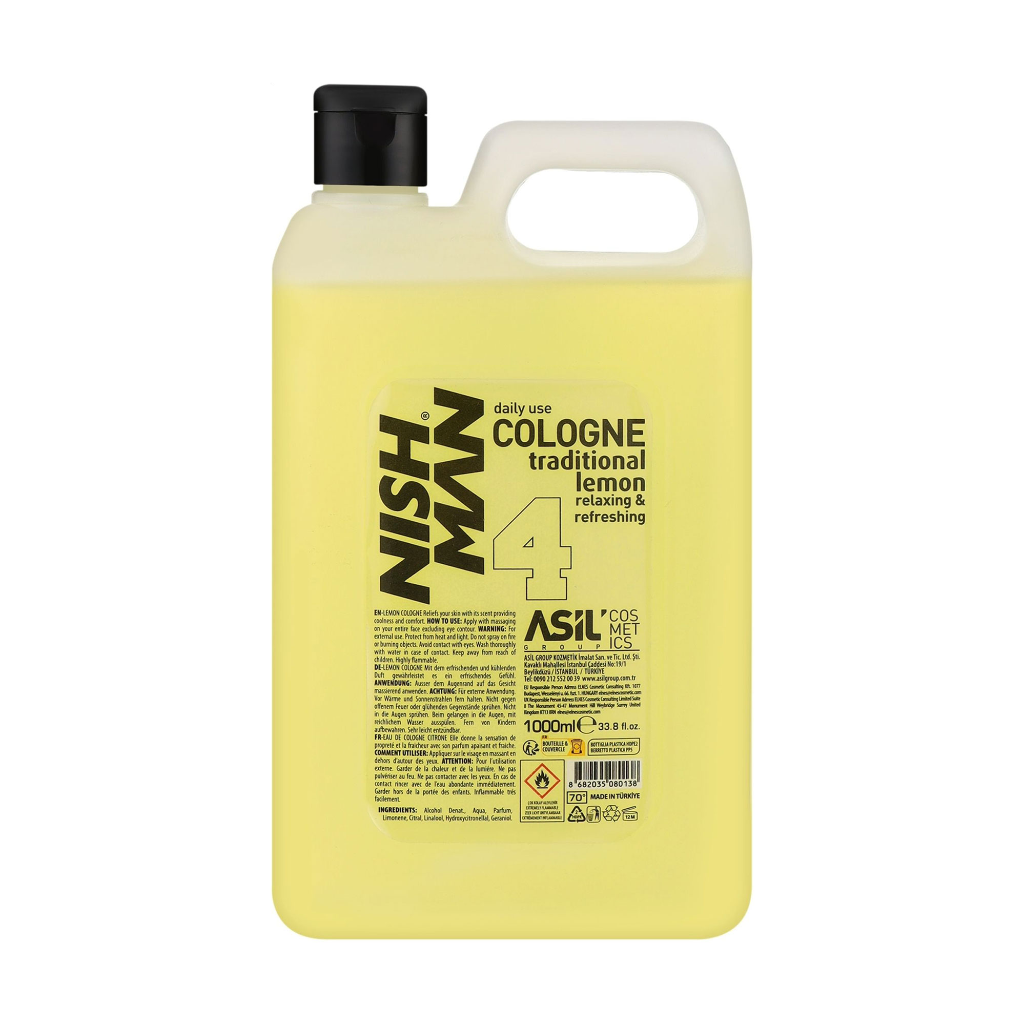 Одеколон після гоління Nishman No.4 Lemon Cologne, 1 л